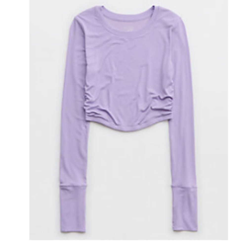 OFFLINE By Aerie Thumbs Up Long Sleeve Ruched T-Shirt